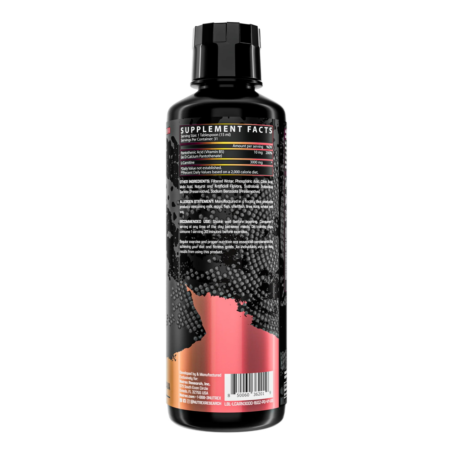 LIQUID L-CARNITINE 3000 | NUTREX RESEARCH
