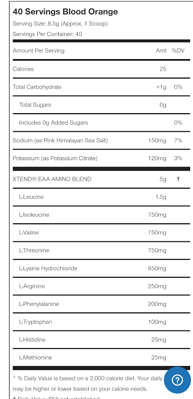 XTEND EAA | Essential Amino Acids | Zero Sugar | 40 serves | Scivation