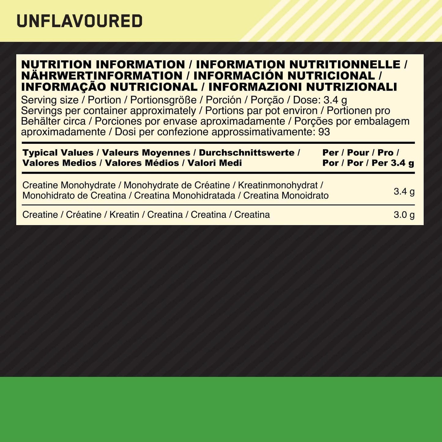MICRONISED CREATINE MONOHYDRATE | 93 SERVINGS | OPTIMUM NUTRITION