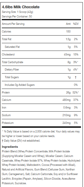 Platinum 8-HOUR PROTEIN 4.6lb By MuscleTech