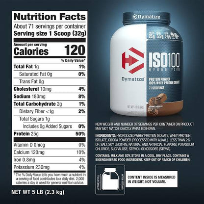 ISO100 HYDROLYZED WHEY PROTEIN | 5LB | DYMATIZE