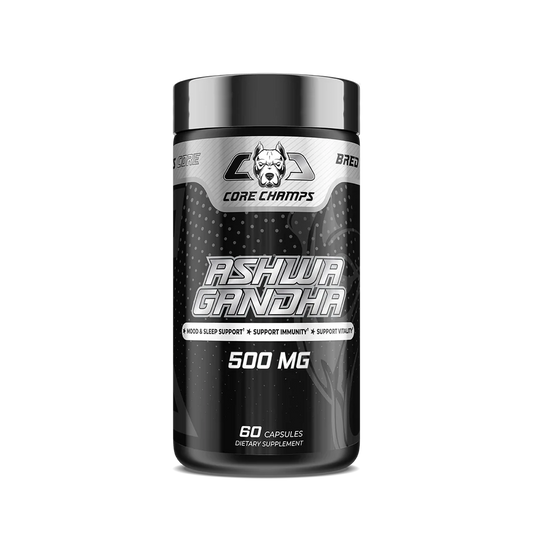 ASHWAGANDHA 500MG | 60 Capsules | Core Champs