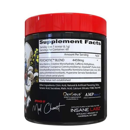 PSYCHOTIC | 60 SERVINGS | INSANE LABZ